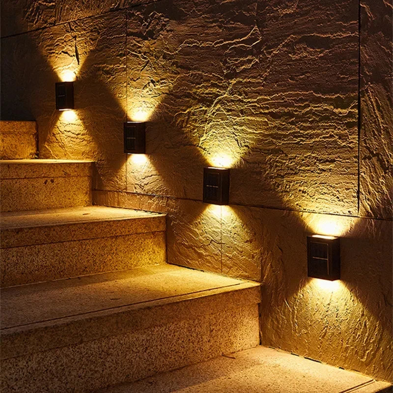 AlliLit Solar Wall Light Waterproof Garden LED Outdoor Lamp