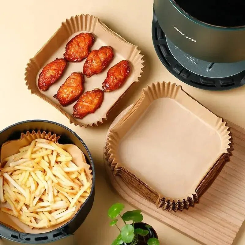 Round Disposable Air Fryer Paper Liners For Nonstick Baking