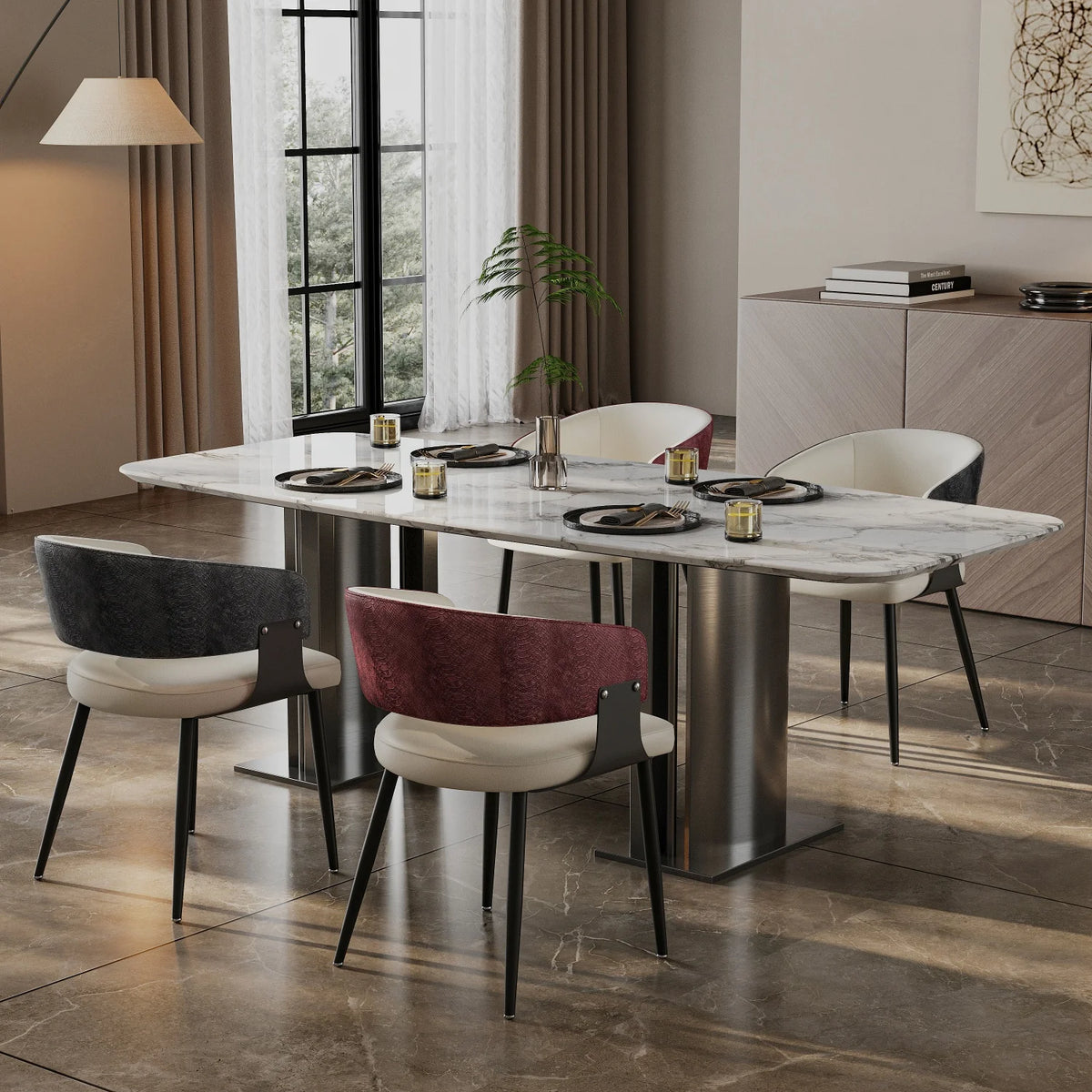 Comfort Upholstered Dining Chairs for Kitchen and Dining Rooms