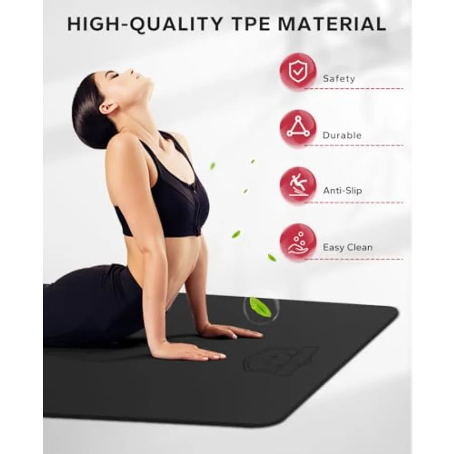 Non Slip Extra Thick Yoga Mat For Home Workouts Durable