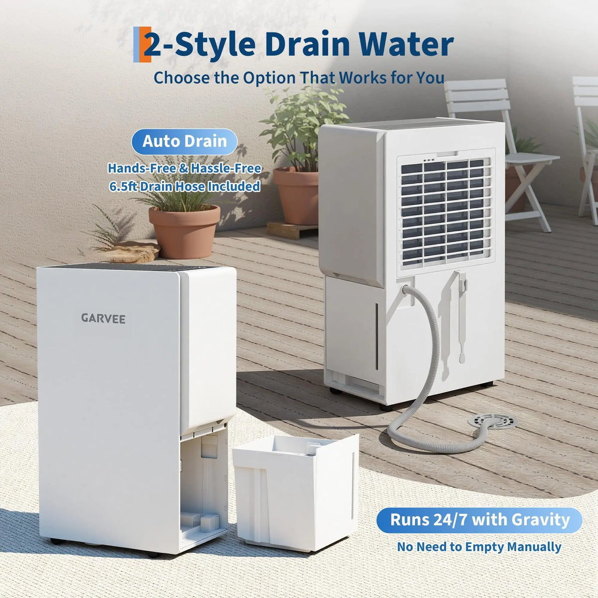 Adoolla Quiet High Efficiency Dehumidifier For Home Basement