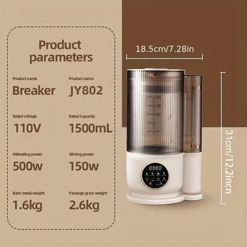 Automatic Nut Milk Maker For Coffee, Juices And Grains