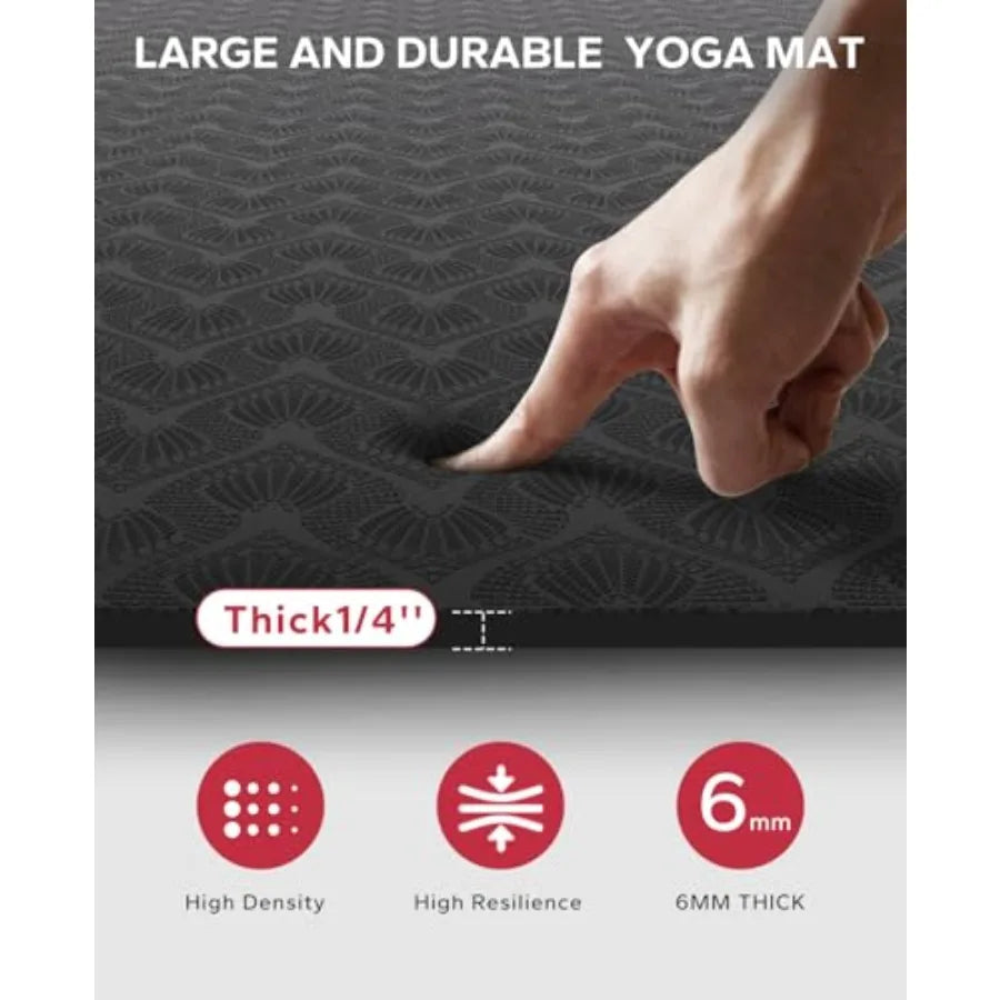 Non Slip Extra Thick Yoga Mat For Home Workouts Durable