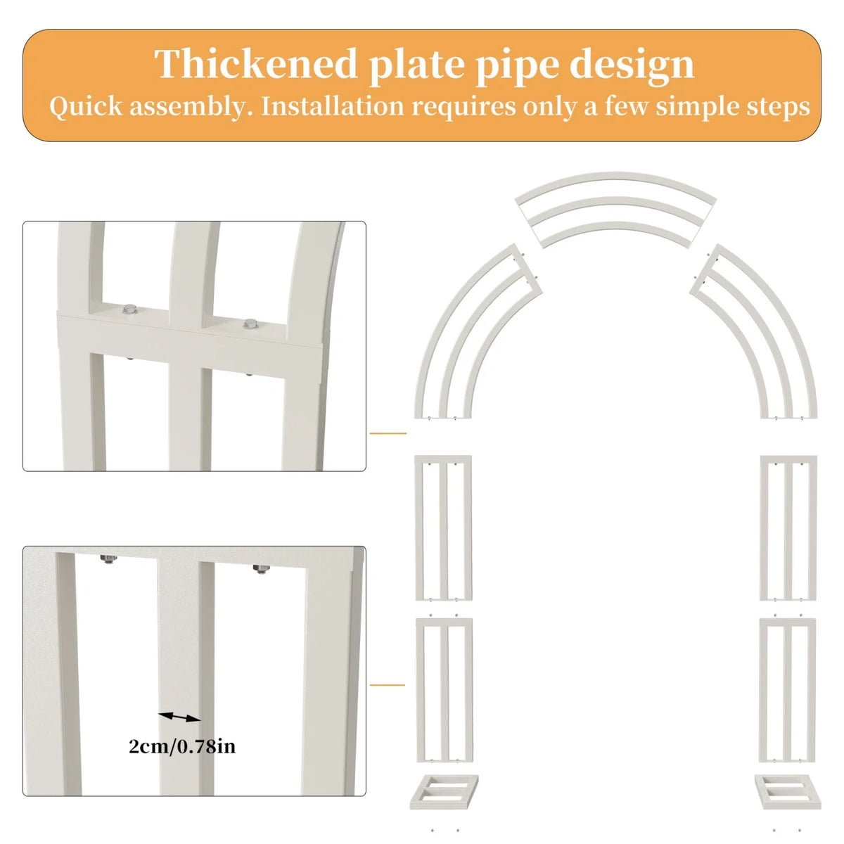 Metal Wedding Arch Stand For Garden Events And Backdrops
