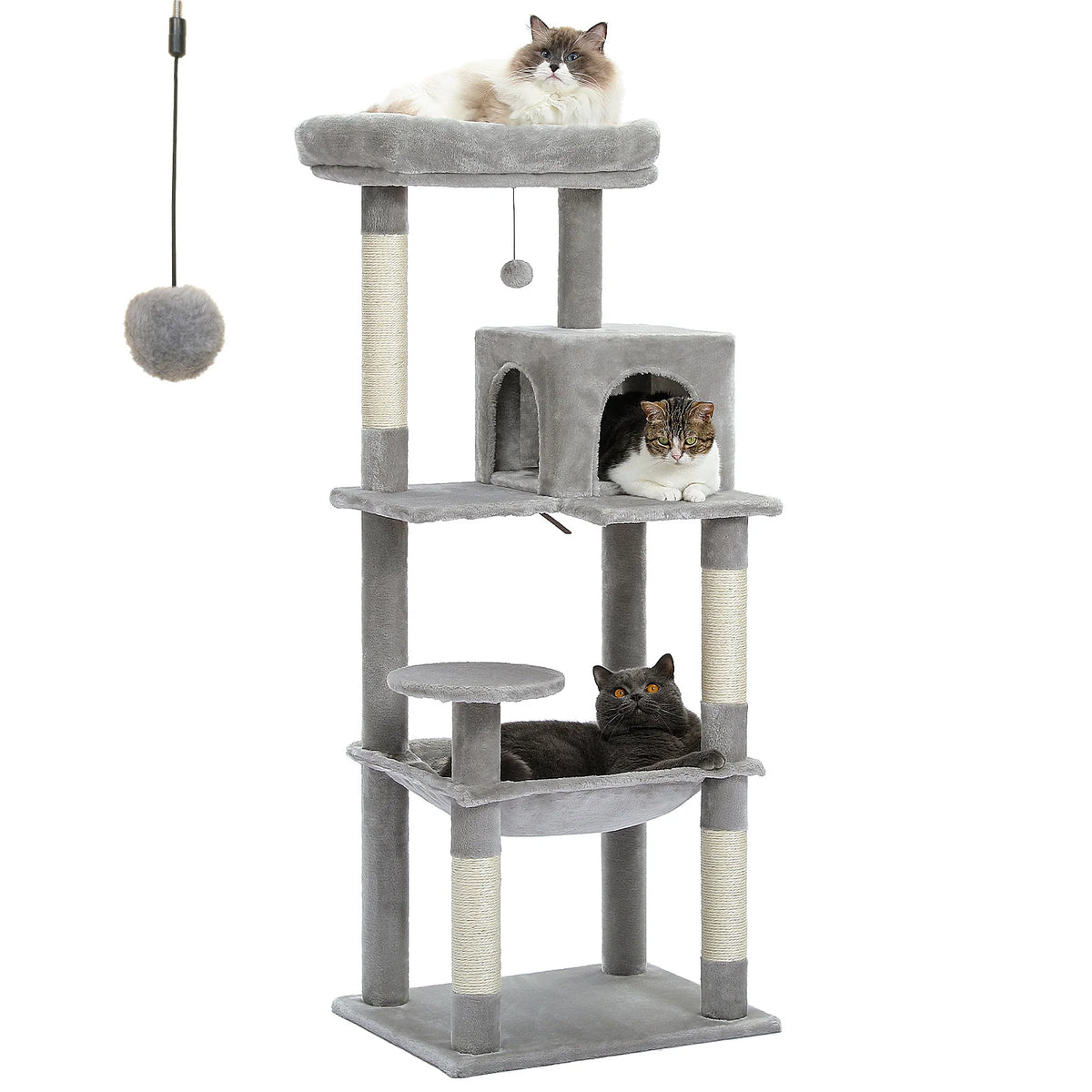 Pawz Road Multi Tier Cat Tower With Sisal Scratching Posts