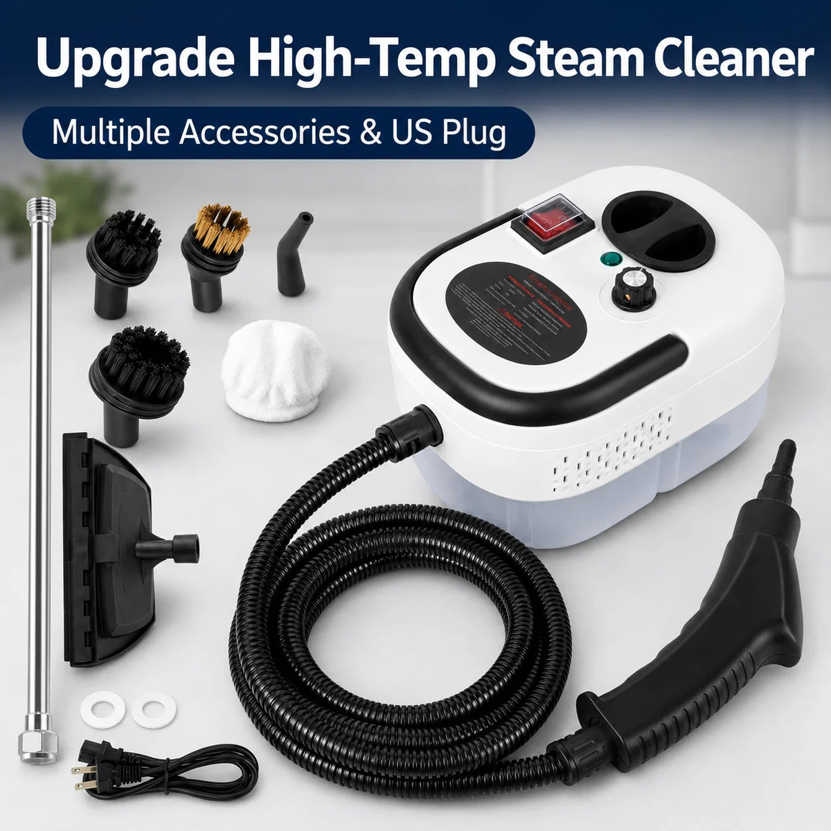 2500W Compact Handheld Steam Cleaner 110V US Plug Machine
