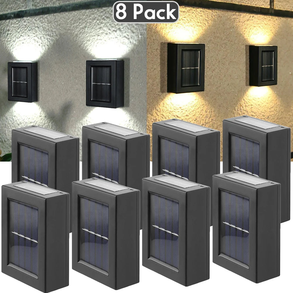 AlliLit Solar Wall Light Waterproof Garden LED Outdoor Lamp