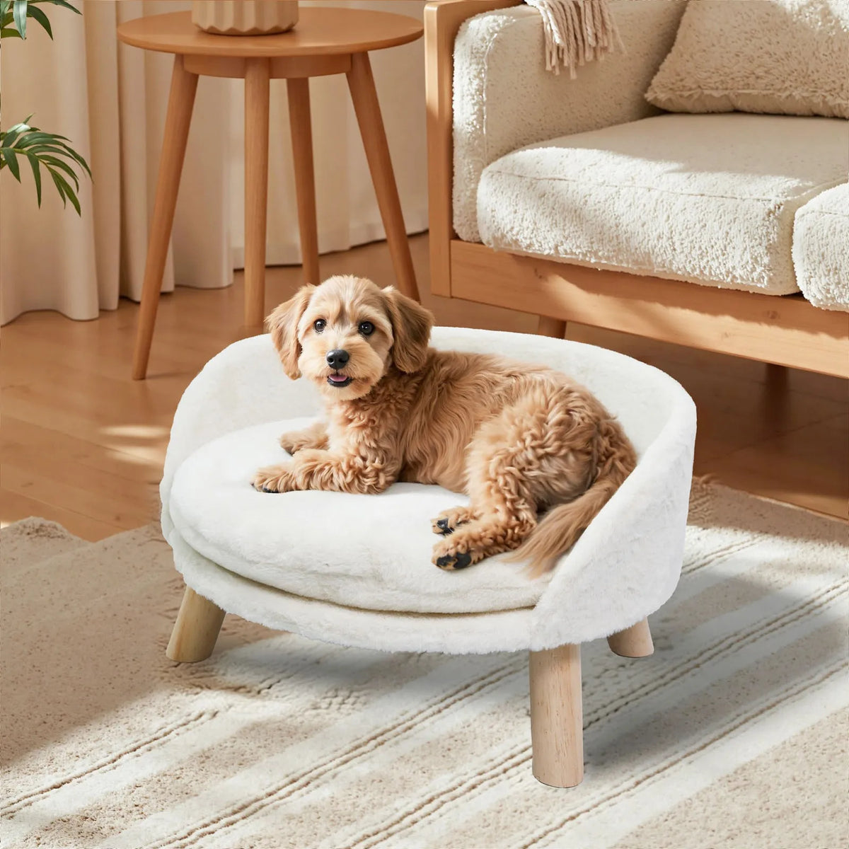BORWART Ultra Soft Elevated Dog Cat Sofa Bed Waterproof Cushion
