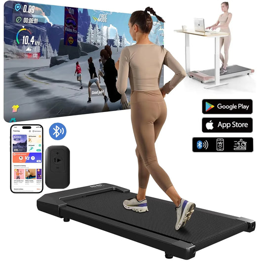 Superun 2In1 Treadmill Home Use 2.5HP Walking Running Bluetooth