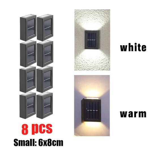 AlliLit Solar Wall Light Waterproof Garden LED Outdoor Lamp