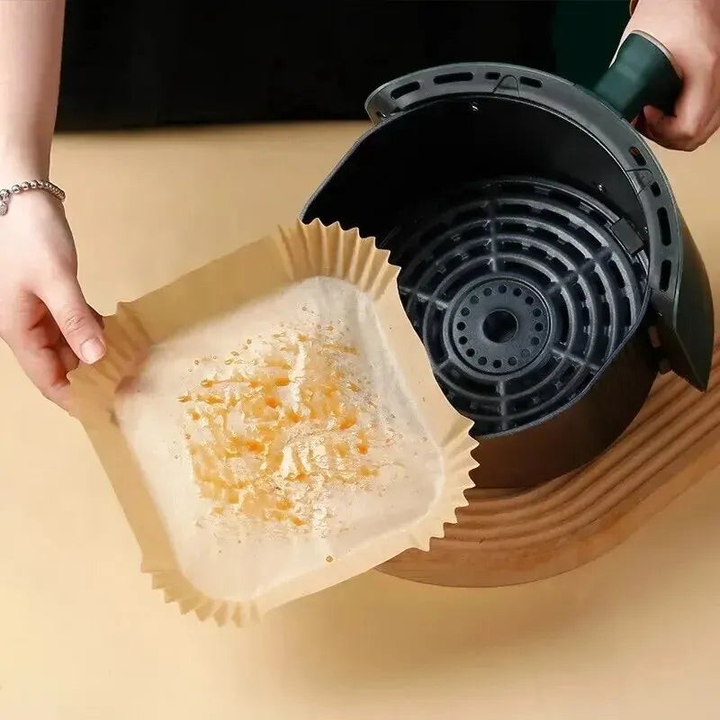 Round Disposable Air Fryer Paper Liners For Nonstick Baking