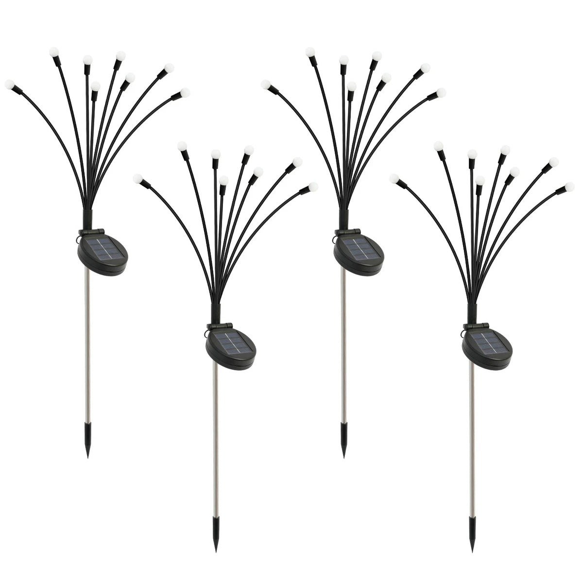8-Head Solar Firefly Lights Outdoor Garden Decor Yard Pathway