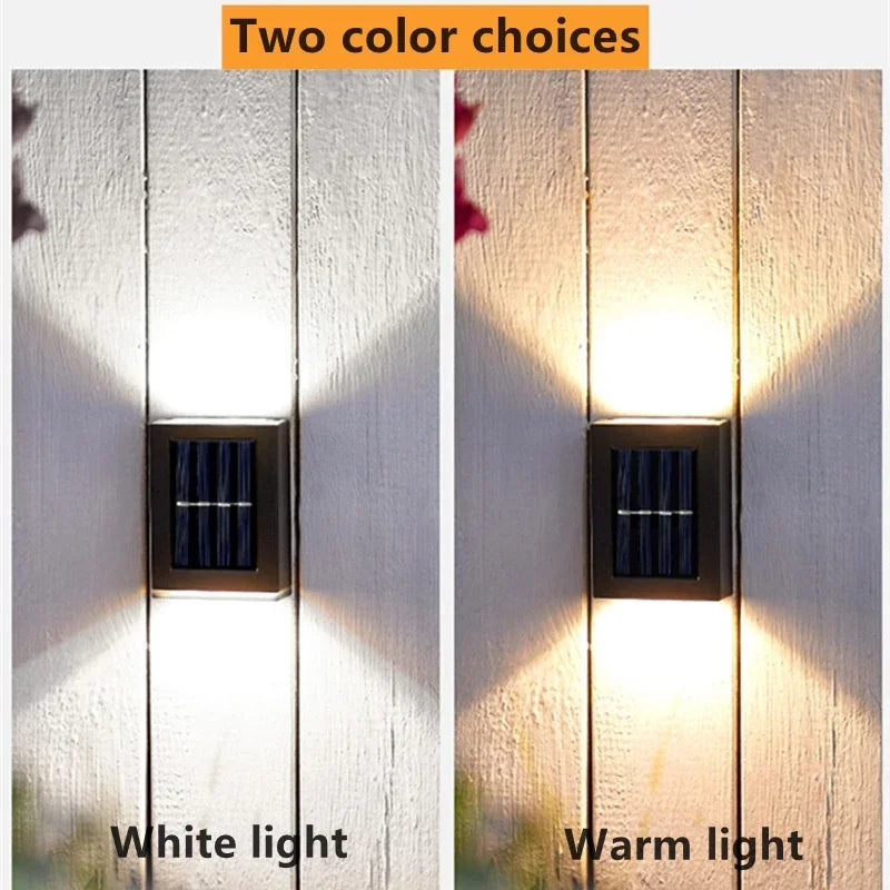 AlliLit Solar Wall Light Waterproof Garden LED Outdoor Lamp