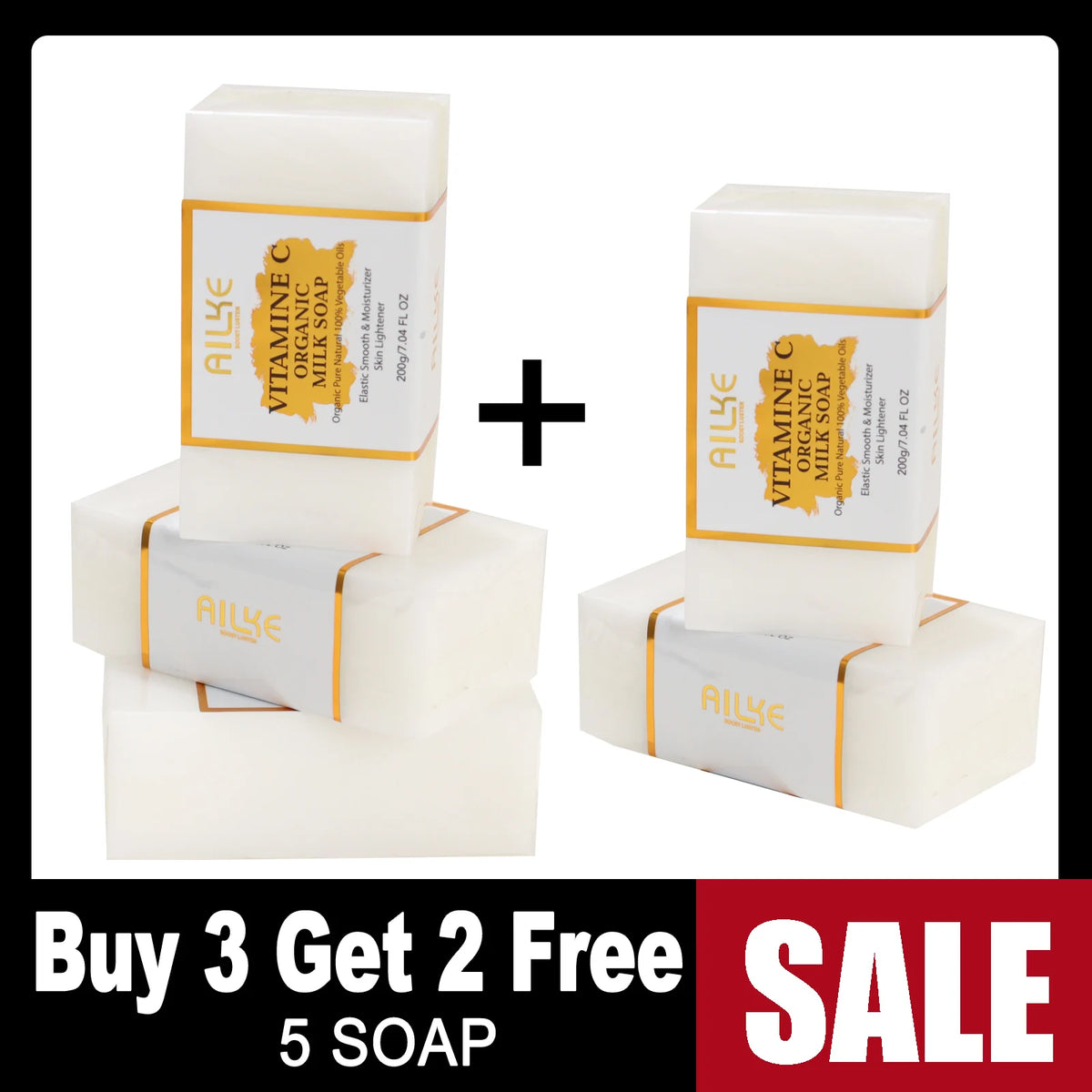 KYLIEFIT Vitamin C Milk Soap Whitening Anti Aging Skin Care
