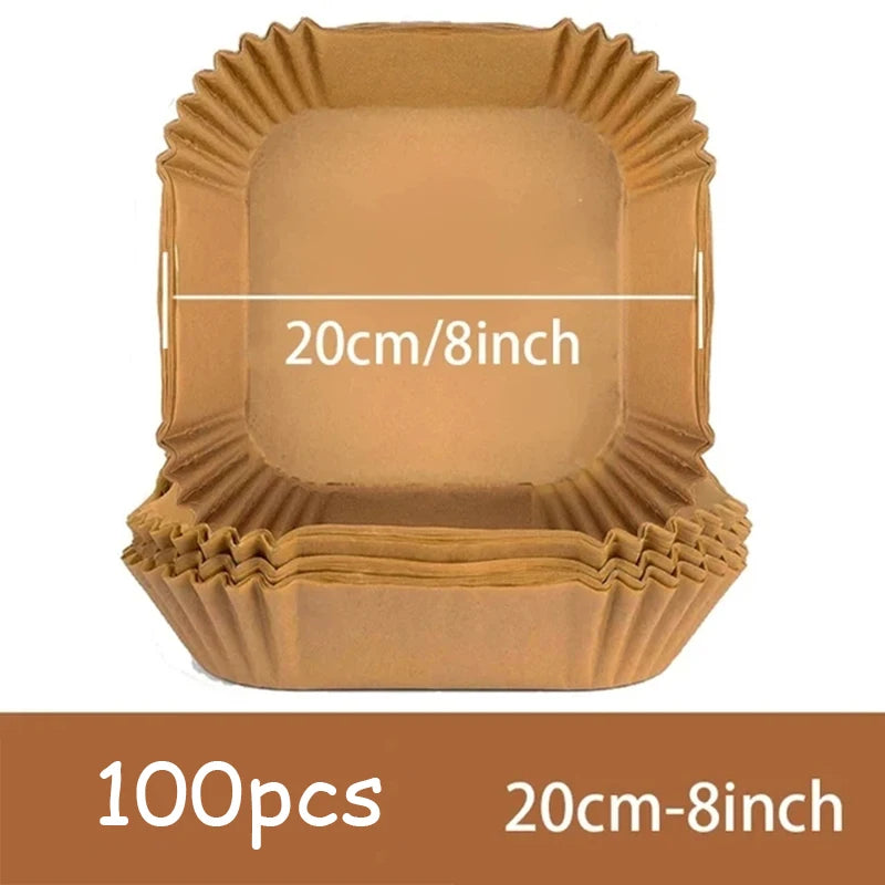 Round Disposable Air Fryer Paper Liners For Nonstick Baking