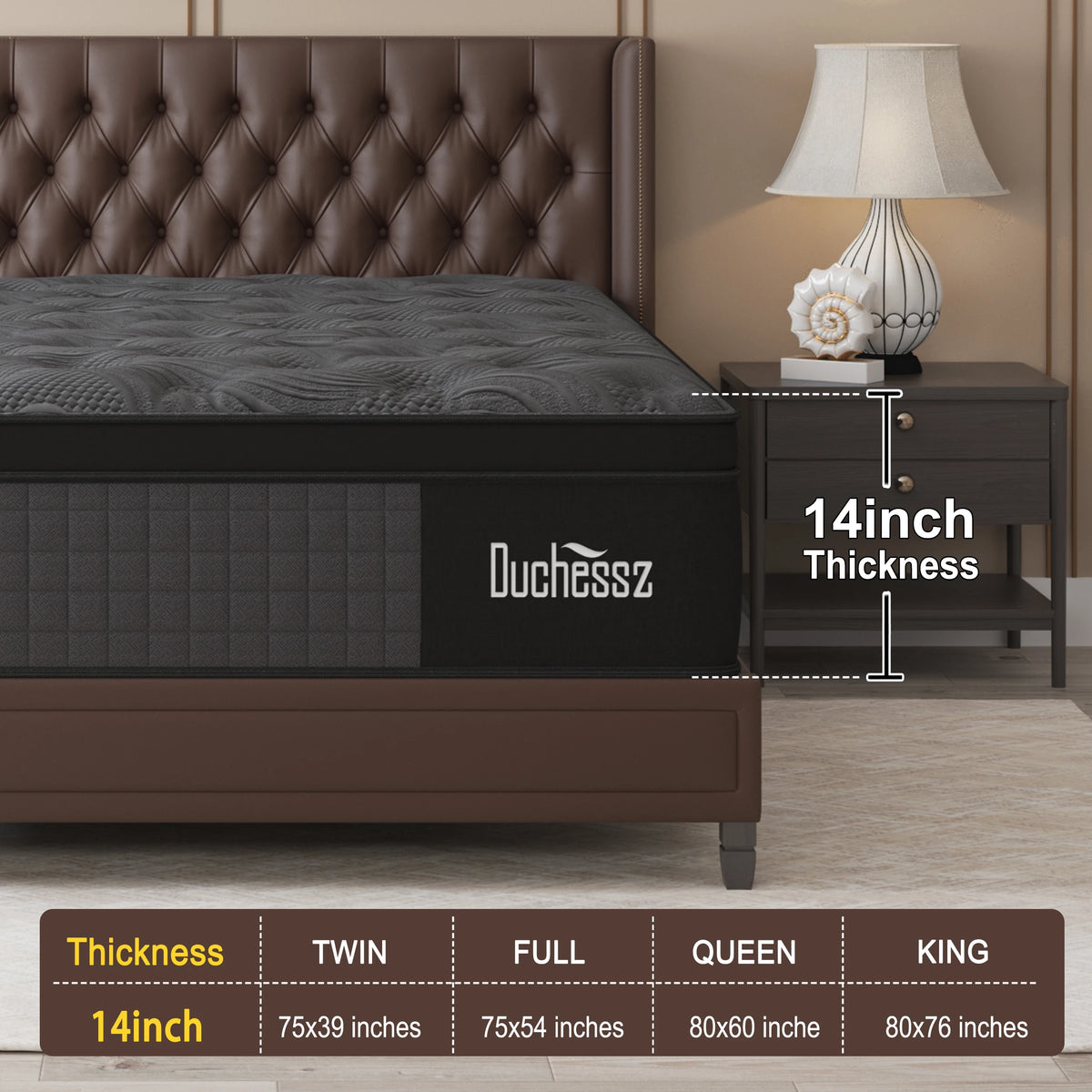 Sweetlove Hybrid Mattress In A Box Memory Foam Spring EuroTop