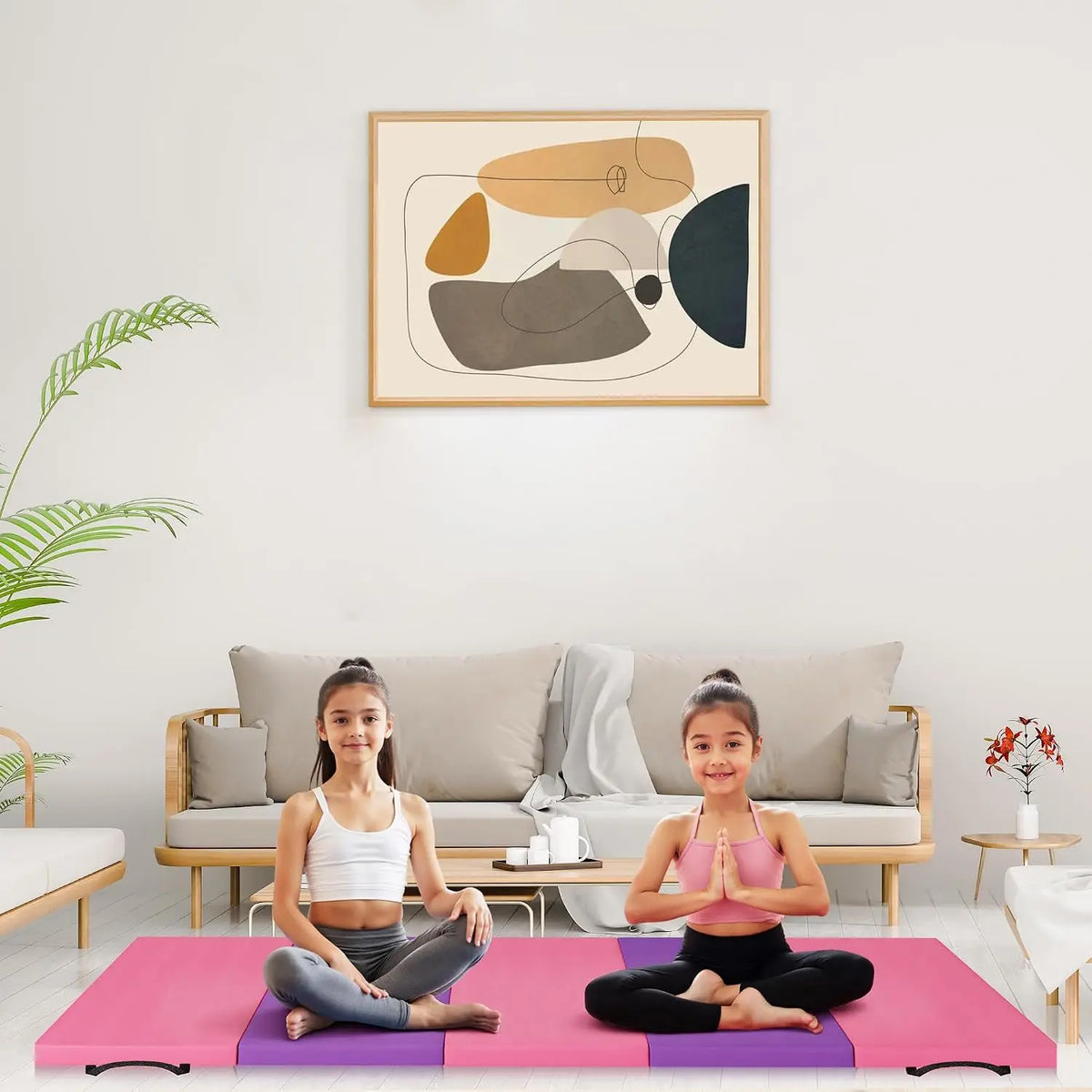 Premium Foldable Gymnastics Yoga Exercise Mat With Cushioned Surface