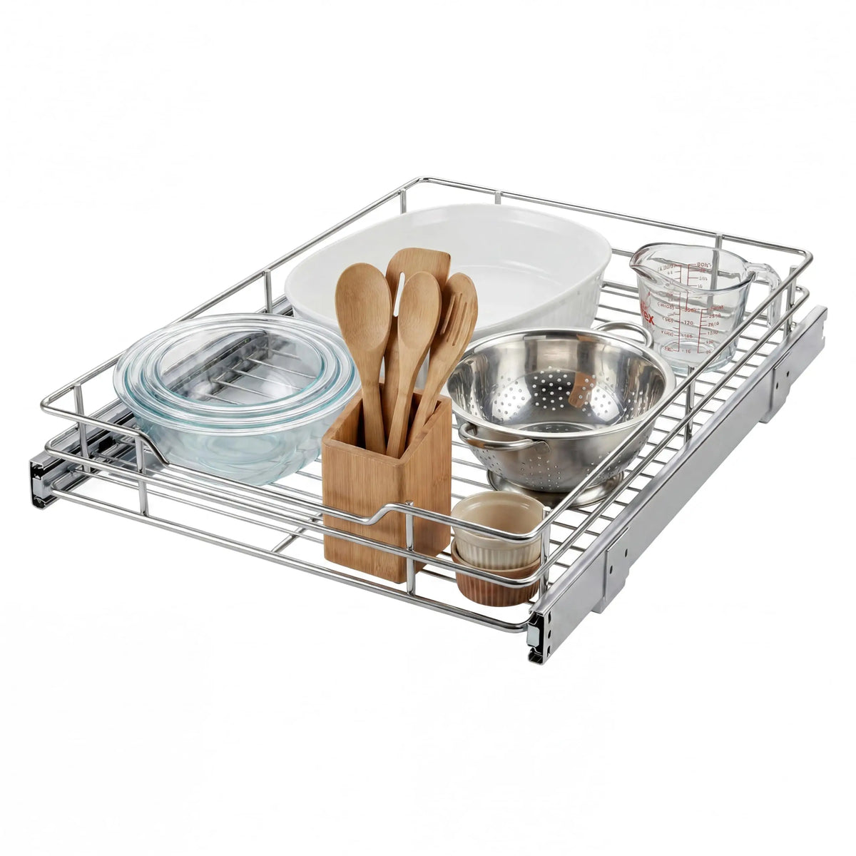 HiMISS Stainless Steel Pull Out Cabinet Organizer For Kitchen