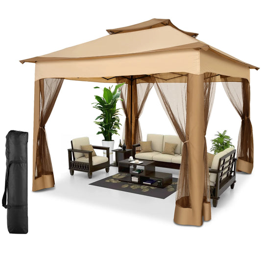 COBIZI One Push Pop Up Gazebo Outdoor Canopy Shelter With Top Vents