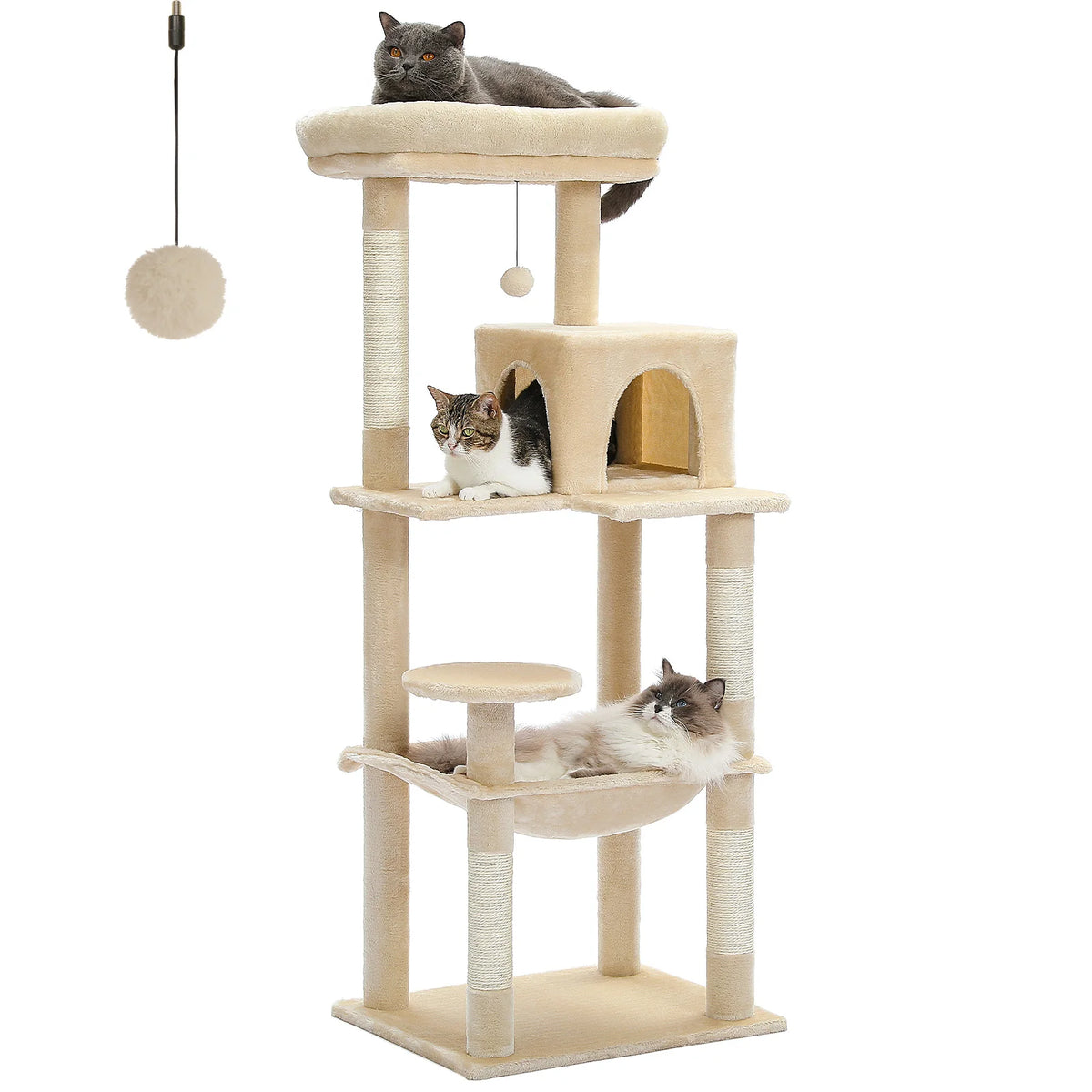 Pawz Road Multi Tier Cat Tower With Sisal Scratching Posts
