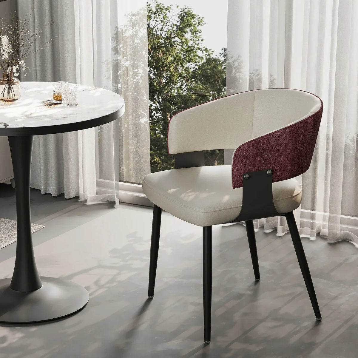 Comfort Upholstered Dining Chairs for Kitchen and Dining Rooms
