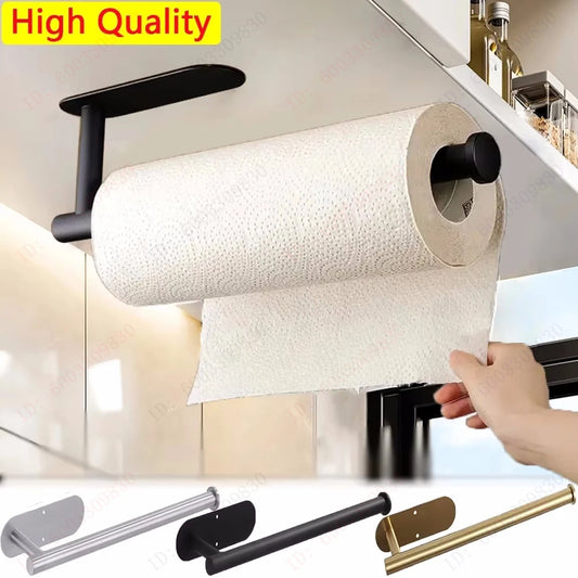 Adhesive Roll Paper Holder Kitchen Bathroom Organizer