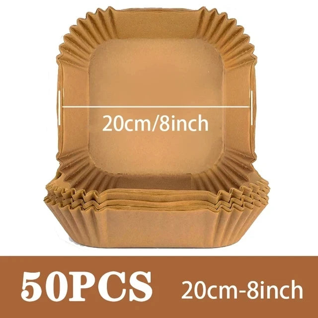 Round Disposable Air Fryer Paper Liners For Nonstick Baking