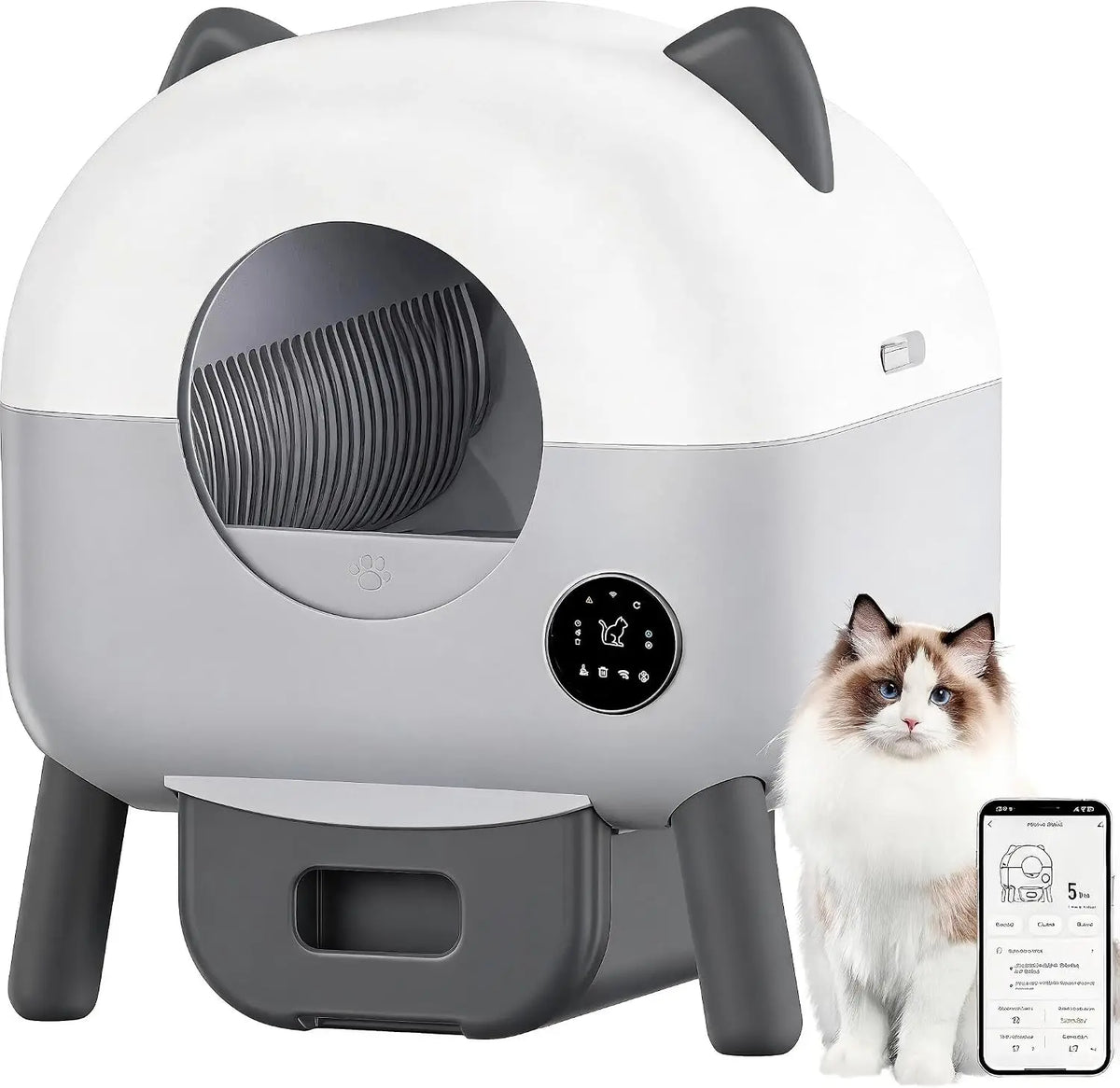 HiMISS Self Cleaning Litter Box With Automatic App Control