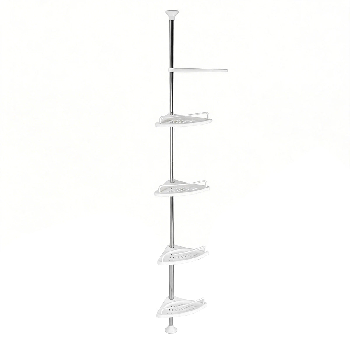 Atuotin Telescopic Bathroom Corner Shelf With Four Adjustable Trays