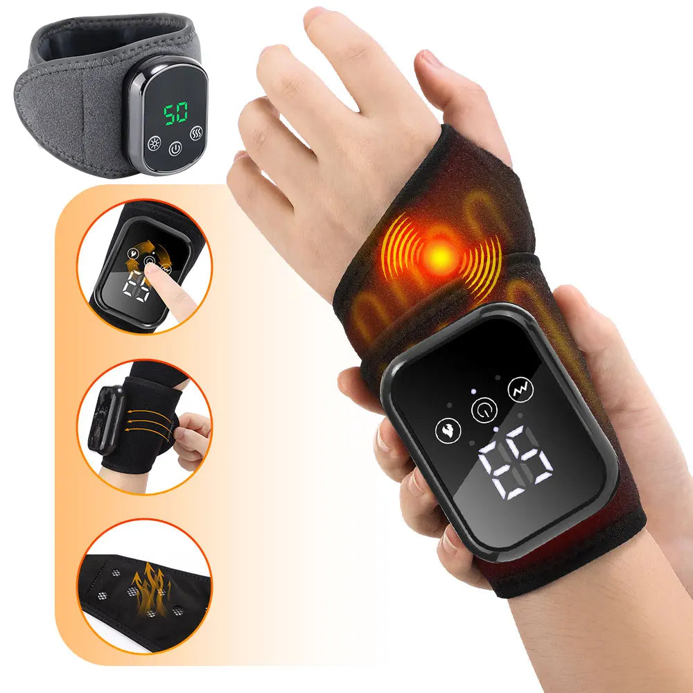 AGDOAD Electric Heating Wrist Massager For Carpal Tunnel Relief