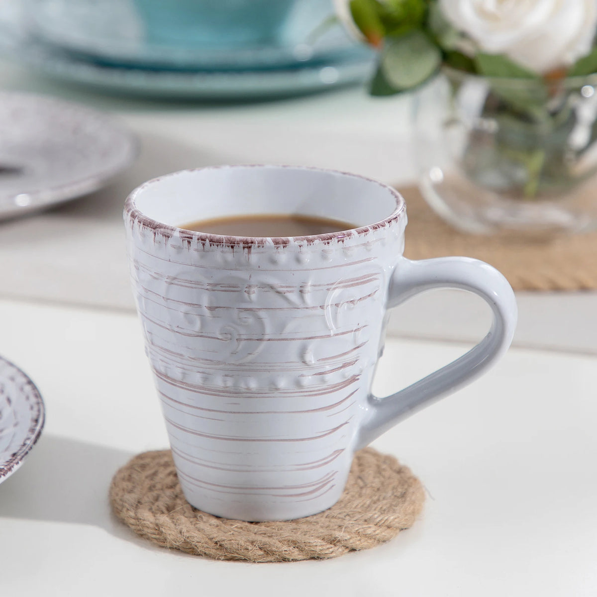 Malacasa Complete Ceramic Dinner Plates Set With Bowls And Mugs