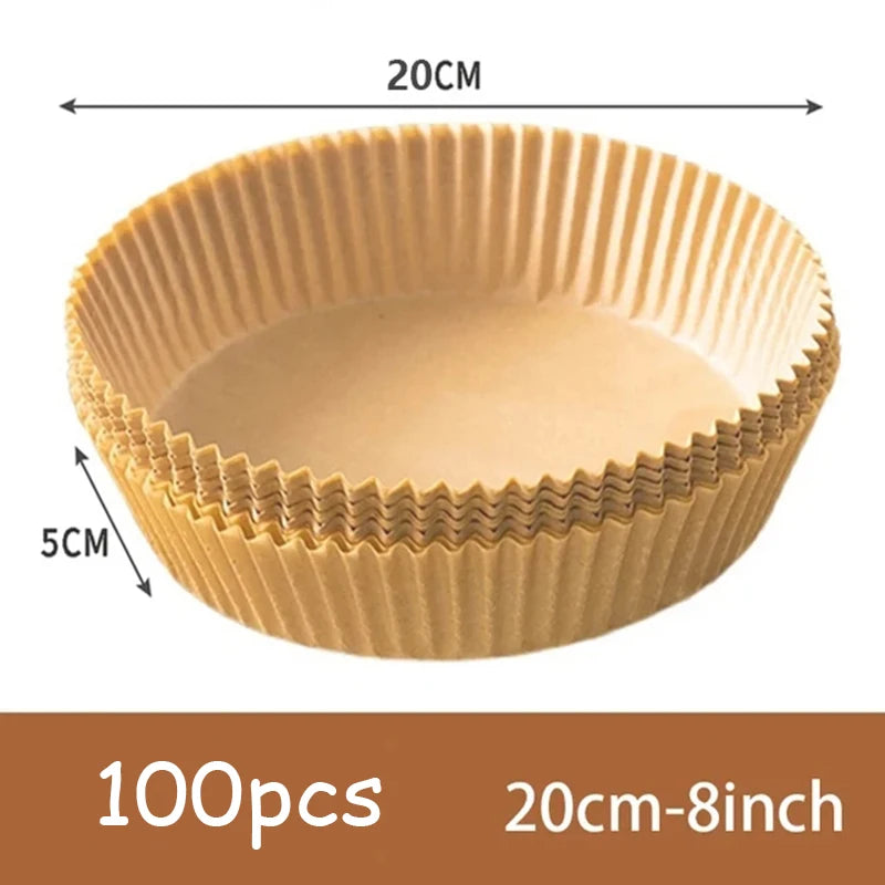 Round Disposable Air Fryer Paper Liners For Nonstick Baking
