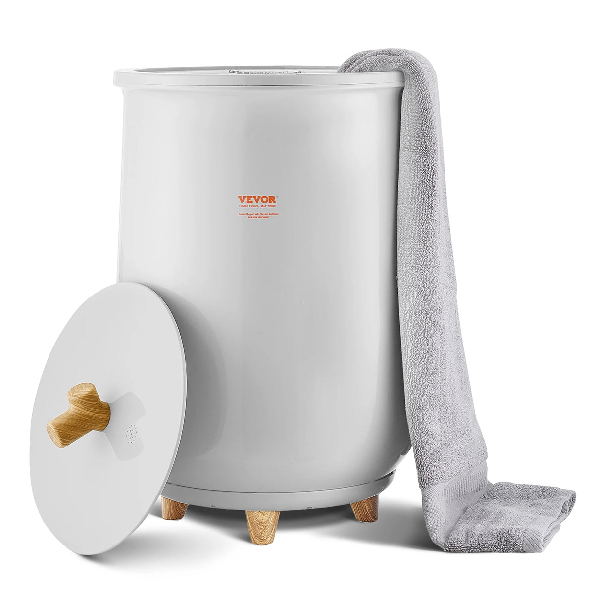 SucceBuy Heated Towel Warmer Bucket With Automatic Temperature Settings