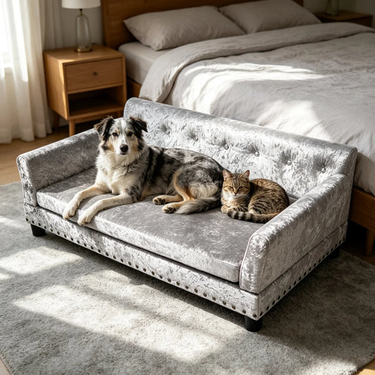 BINGOPAW Extra Large Dog Sofa Bed For Large Dogs Elevated